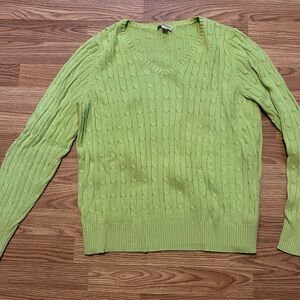 St. John's Bay Lime V-Neck Sweater